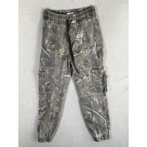 Telepatia Camo Jogger Pants Womens 5 27 Cargo Pocket Drawstring Tapered